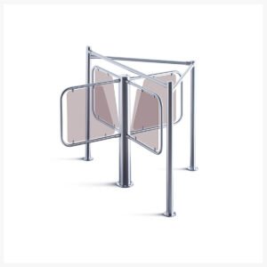 PERCo RTD-03S Waist-high Rotor Turnstile (Built-in RB-03S guide barrier, remote control and battery backup, 23 persons/minute)